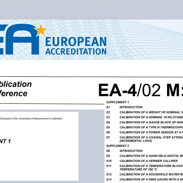 Evaluation of the Uncertainty of Measurement in calibration