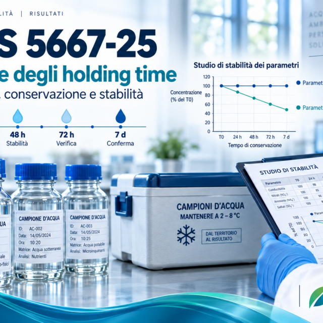 ISO/TS 5667-25:2022: come validare gli holding time dei campioni d’acqua