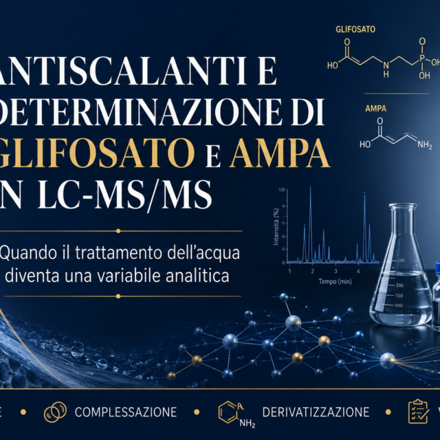 Antiscalanti e determinazione di glifosato e AMPA in LC-MS/MS: quando il trattamento dell’acqua diventa una variabile analitica