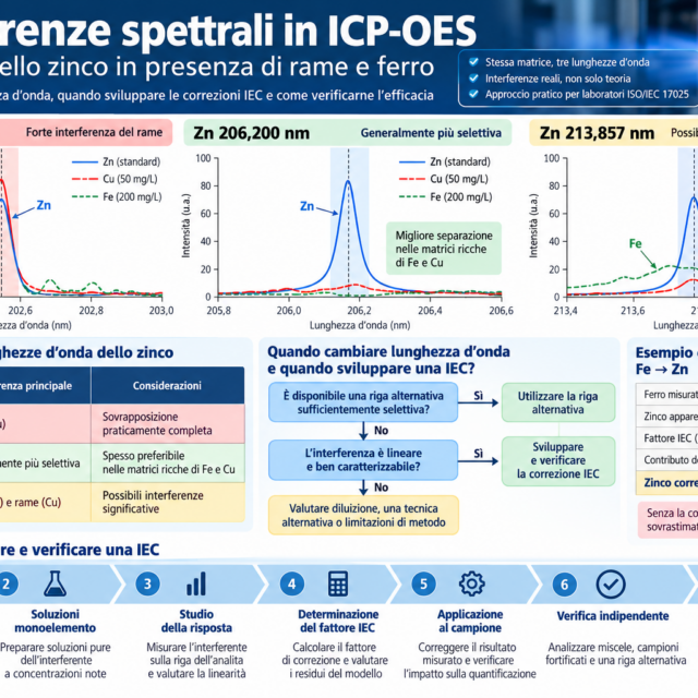 Interferenze spettrali ICP-OES: come sviluppare e verificare le correzioni IEC