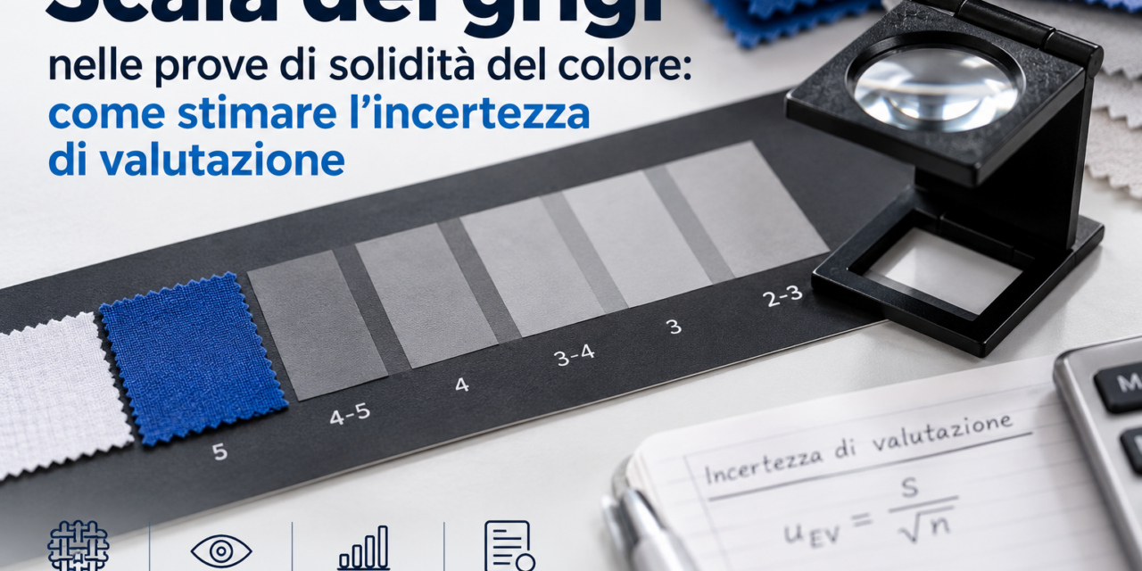 Scala dei grigi nelle prove di solidità del colore: come stimare l’incertezza di valutazione